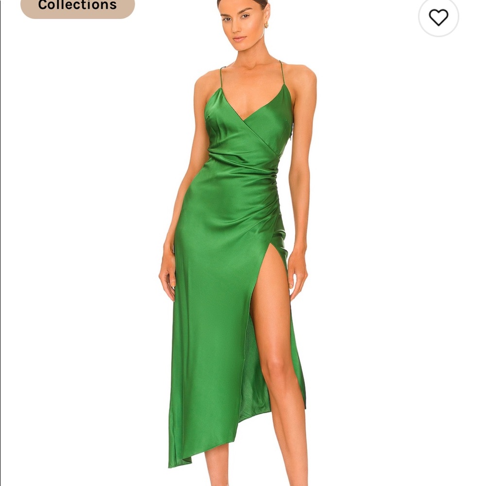 SER.O.YA Green silk Dress 💚 KNOCK OUT DRESS! 💥